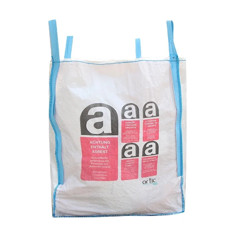 Big bag for asbestos jumbo tasche Beg pukal Cuval ton sacks ton bolsa  bag used for loading bulk products big bag
