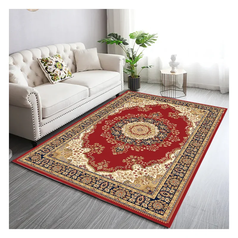 High Quality Royal Floor Fabric Modern Luxury Crystal Velvet Carpet Rug