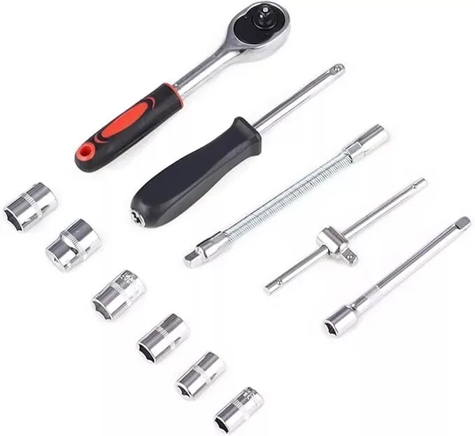 professional GTY 46PCS Socket Wrench set hand tools ratchet handle  high quality carbon steel cr-v 46 pcs  socket sets kit box