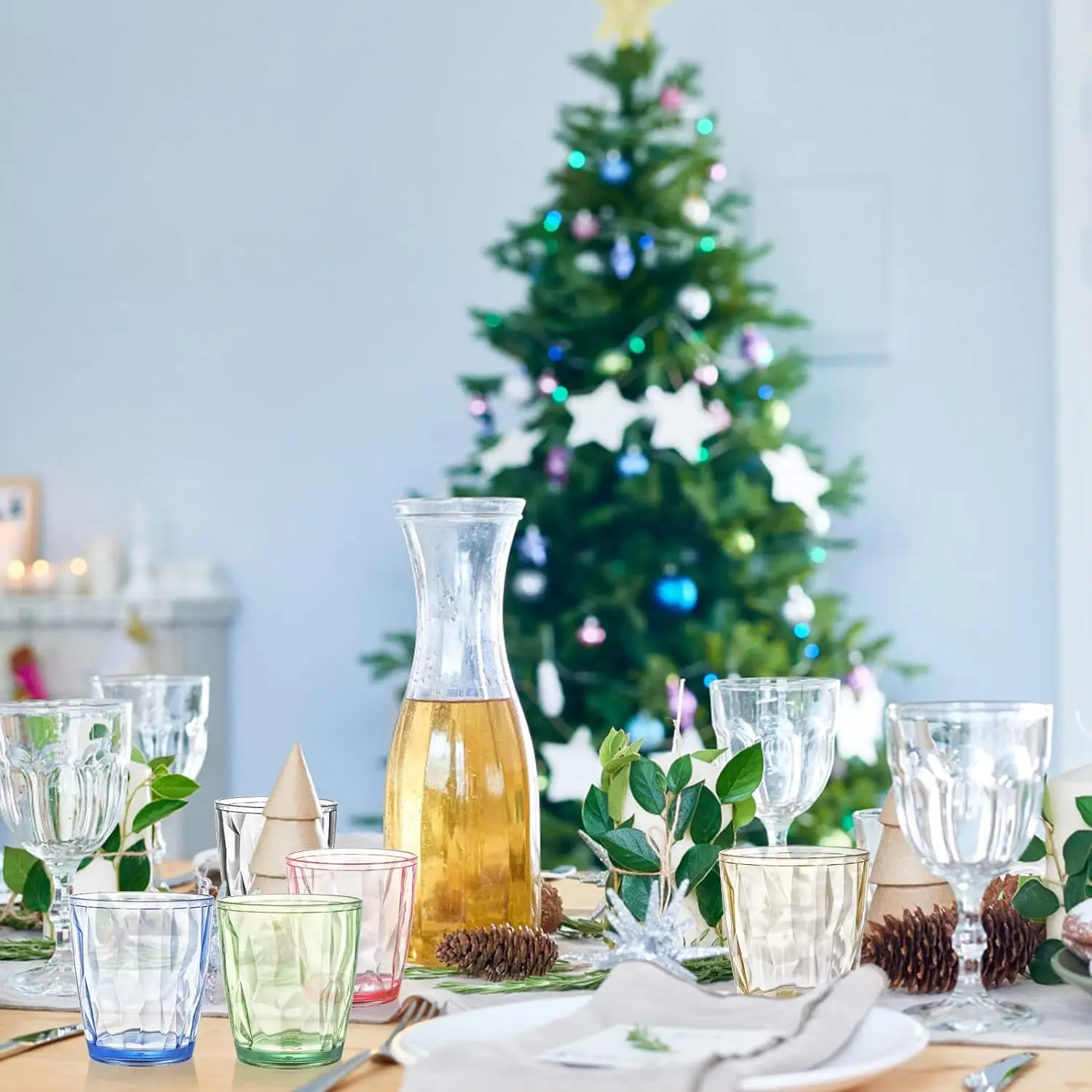 Wholesale Colored Unbreakable Premium Drink Glasses Acrylic PC Plastic Tumbler Glass Drinking Cups