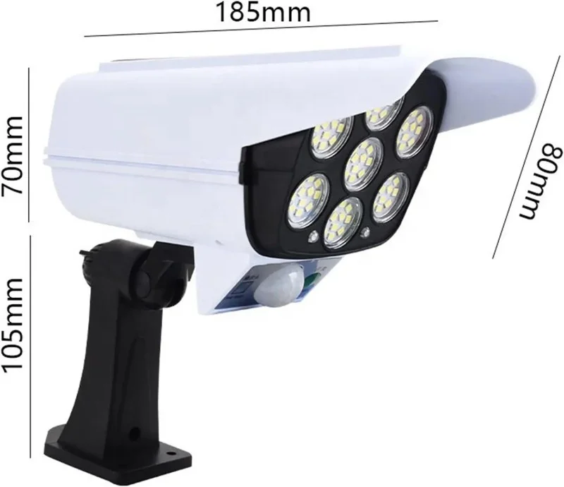 Simulation Surveillance Anti-theft LED Simulation Monitoring Security Lighting Motion Sensor Solar Wall Light