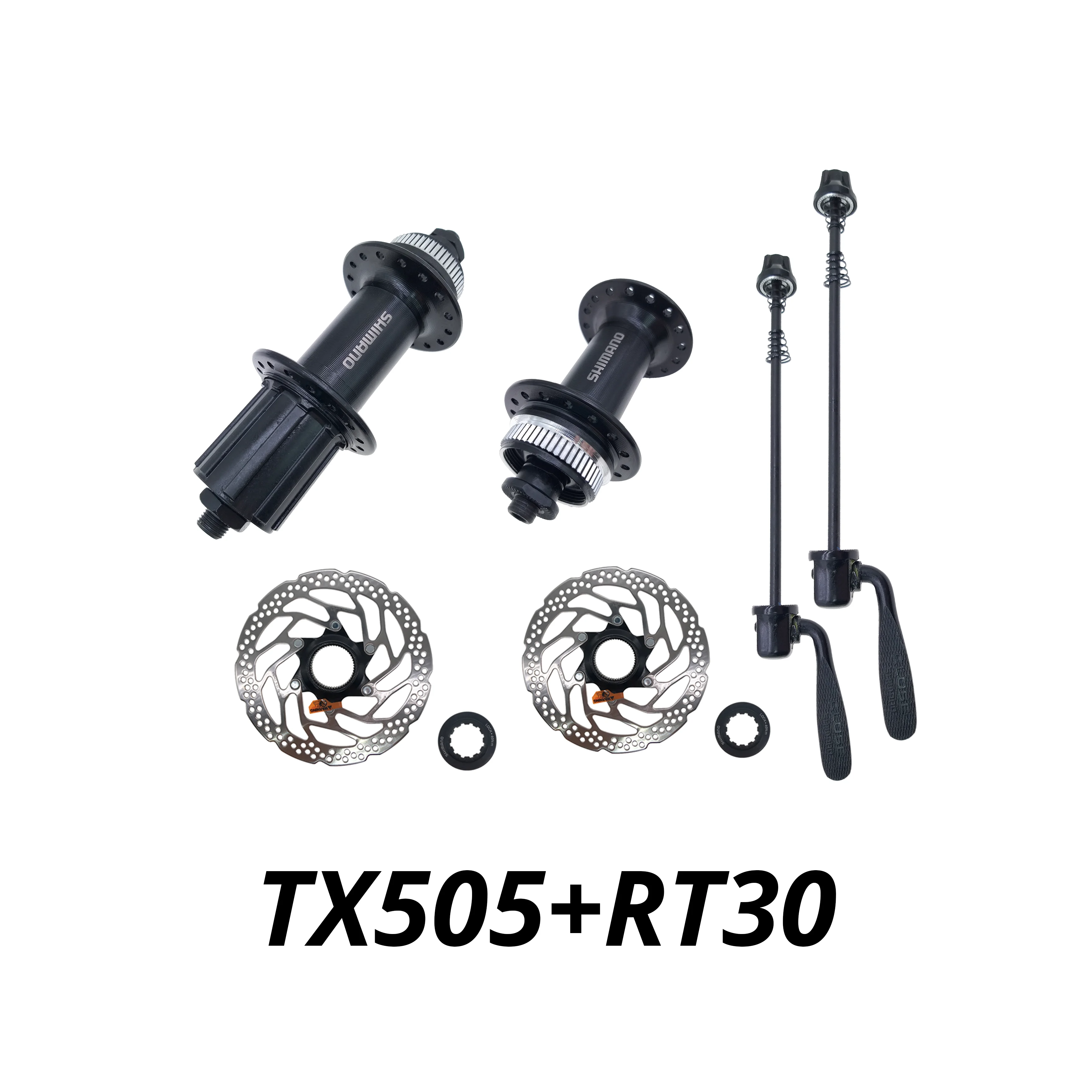 Горных велосипедов Shimano турнир HB FH TX505 RT30 160 мм MTB велосипед передний задний 32 отверстия Бесплатная hub ротора 8 9 10 скорость Центральный замок дискового тормоза