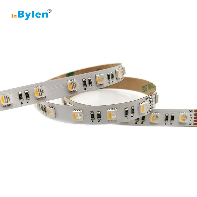 RGBW led strip light 5050 4in1 SMD 18W 12V 24V 12mm 5M flexible strip light