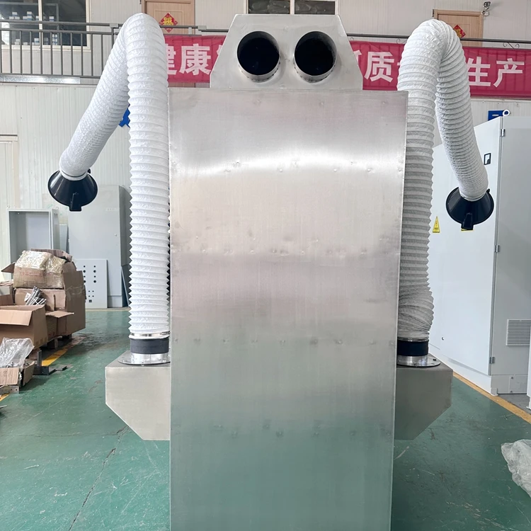 self cleaning industrial welding fume smoke collector purifier extractor