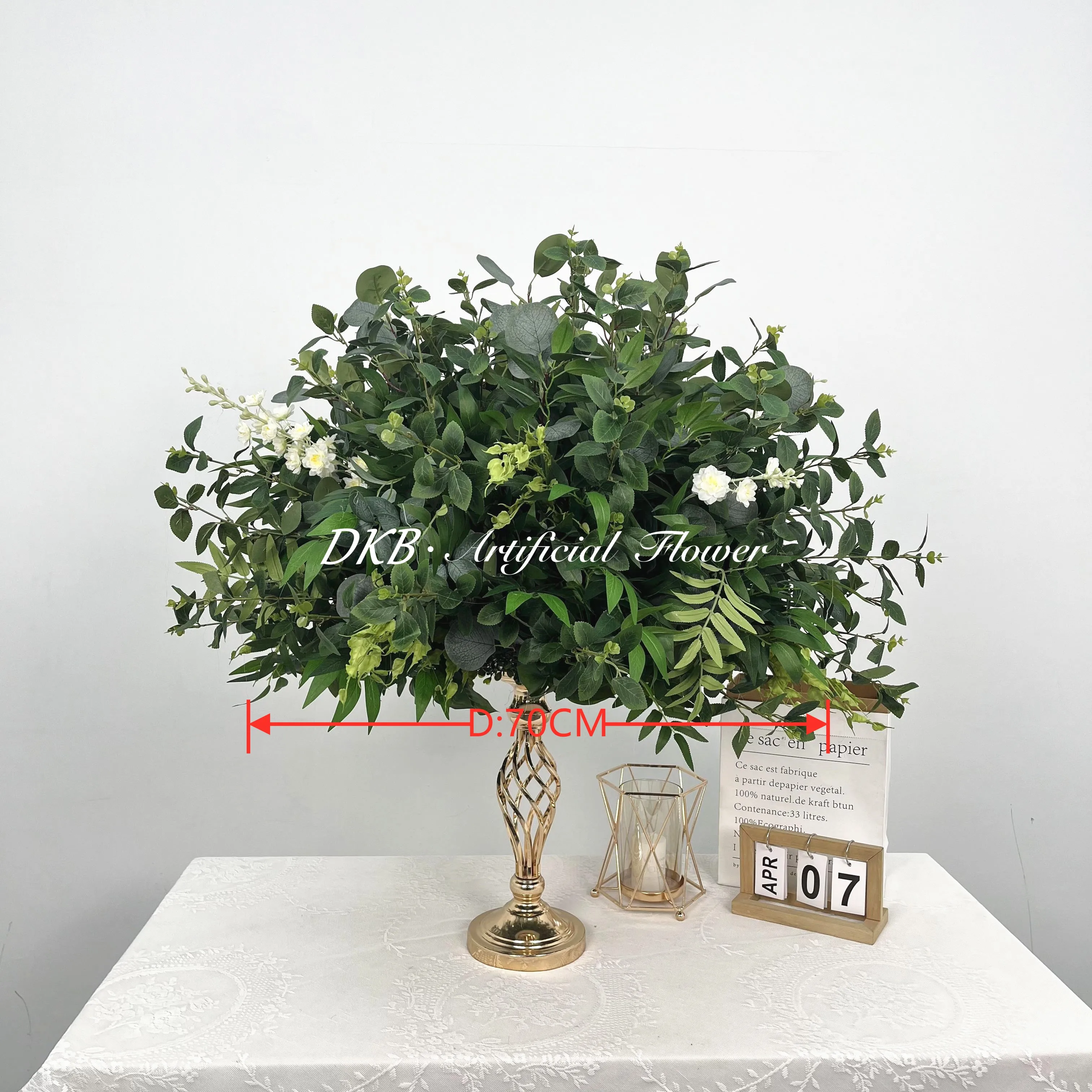 DKartificial factory wholesale best selling product wedding green flower ball centerpiece buy artificial flower ball