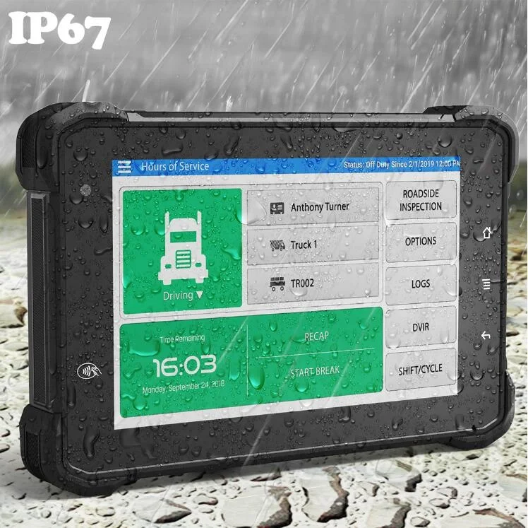 7 Inch In-vehicle Tablet Rugged Android GPS Tablet with J1939 OBD-II RS232 CANBUS for ELD Application
