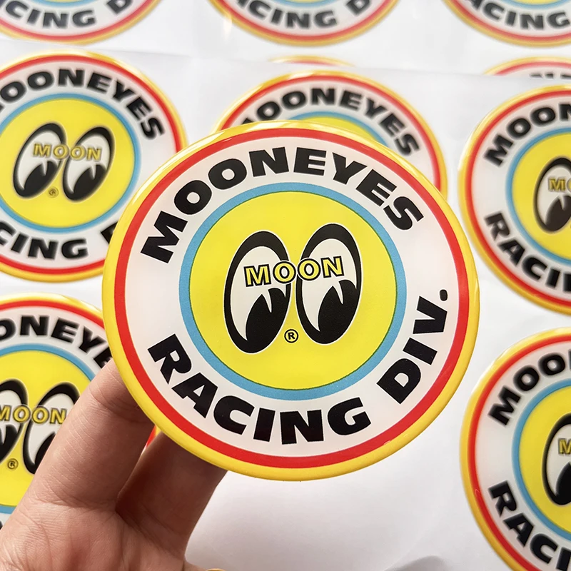 Waterproof 3D Raised Business Rectangle Round Shape Epoxy Resin Clear Domed Die Cut Custom Stickers