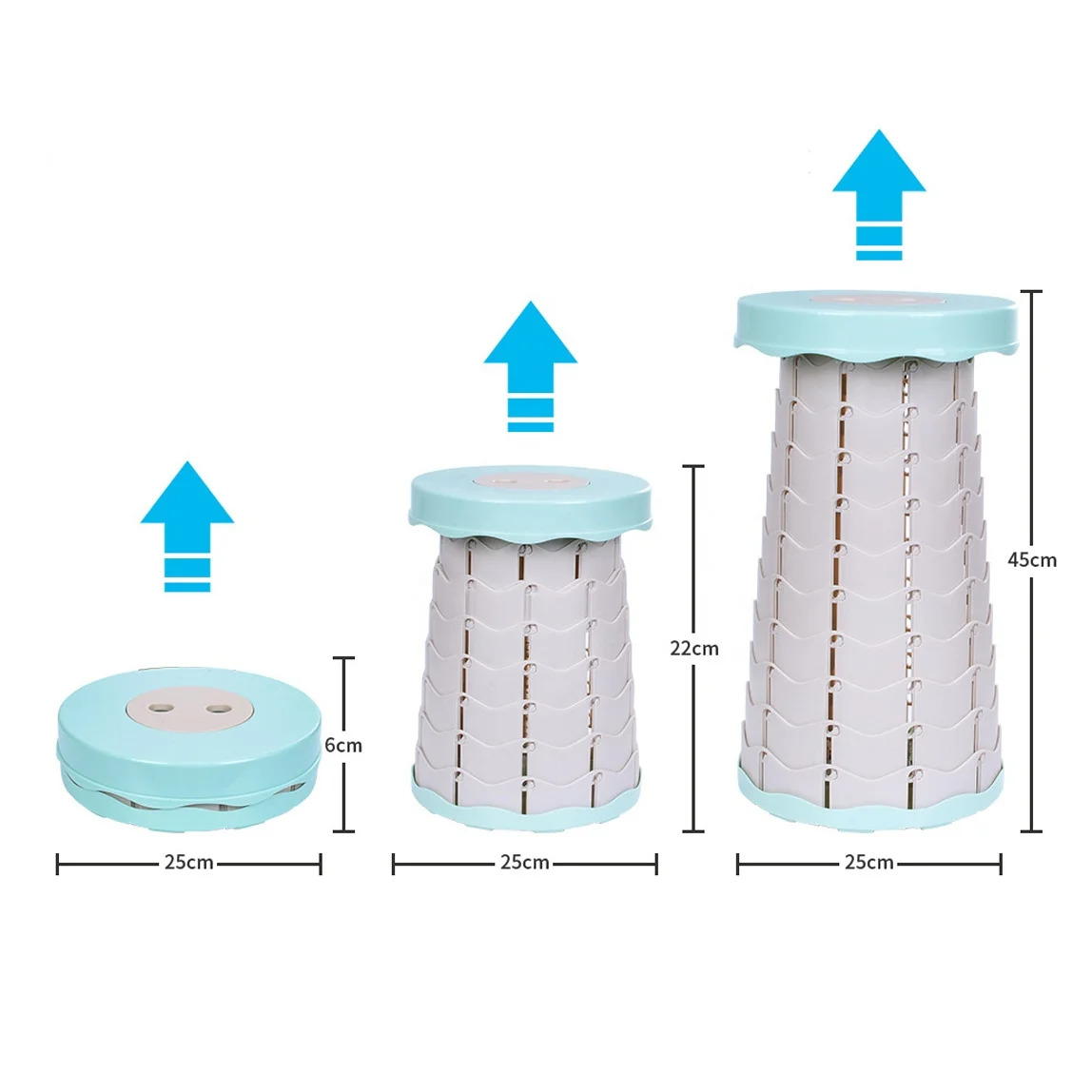 New style outdoor camping retractable telescopic folding stool beach chair foldable for fishing and beach