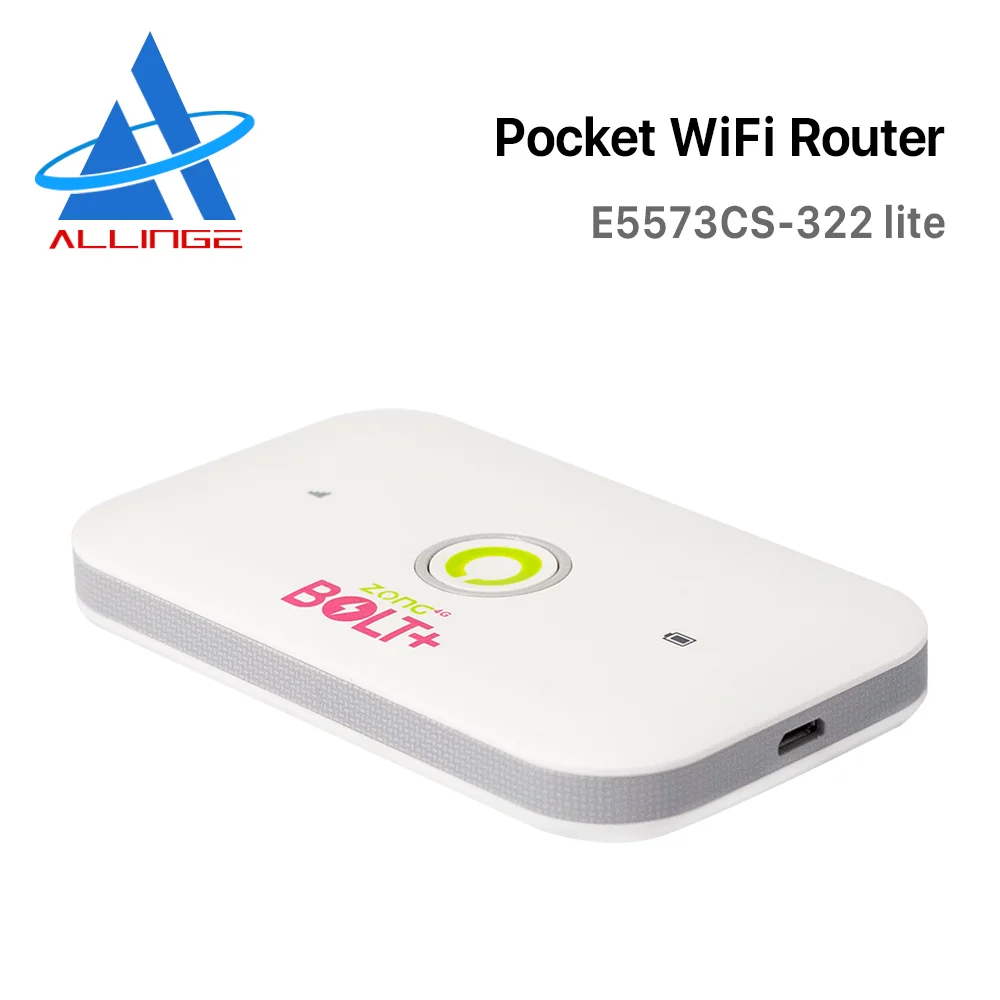 
Lyngou LG1761 E5573Cs-322 Lite E5573 WiFi Rate 150Mbps Mini White Green Battery Router 4G SIM 