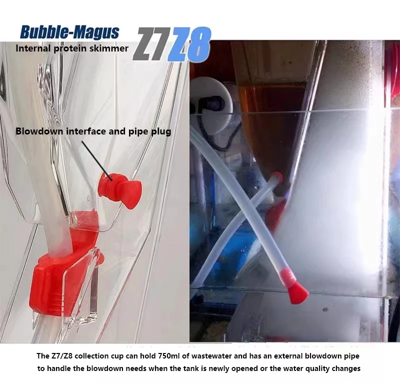 Z series Z7 internal protein skimmer with DC skimmer pump