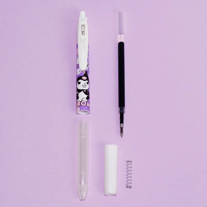 Gel Pen automatic pen 0.5mm pupil girl heart cartoon activity, cute creative gel pen for children and students.