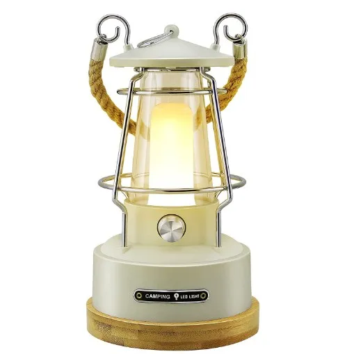 Battery Powered Vintage LED Camping Lantern Rechargeable