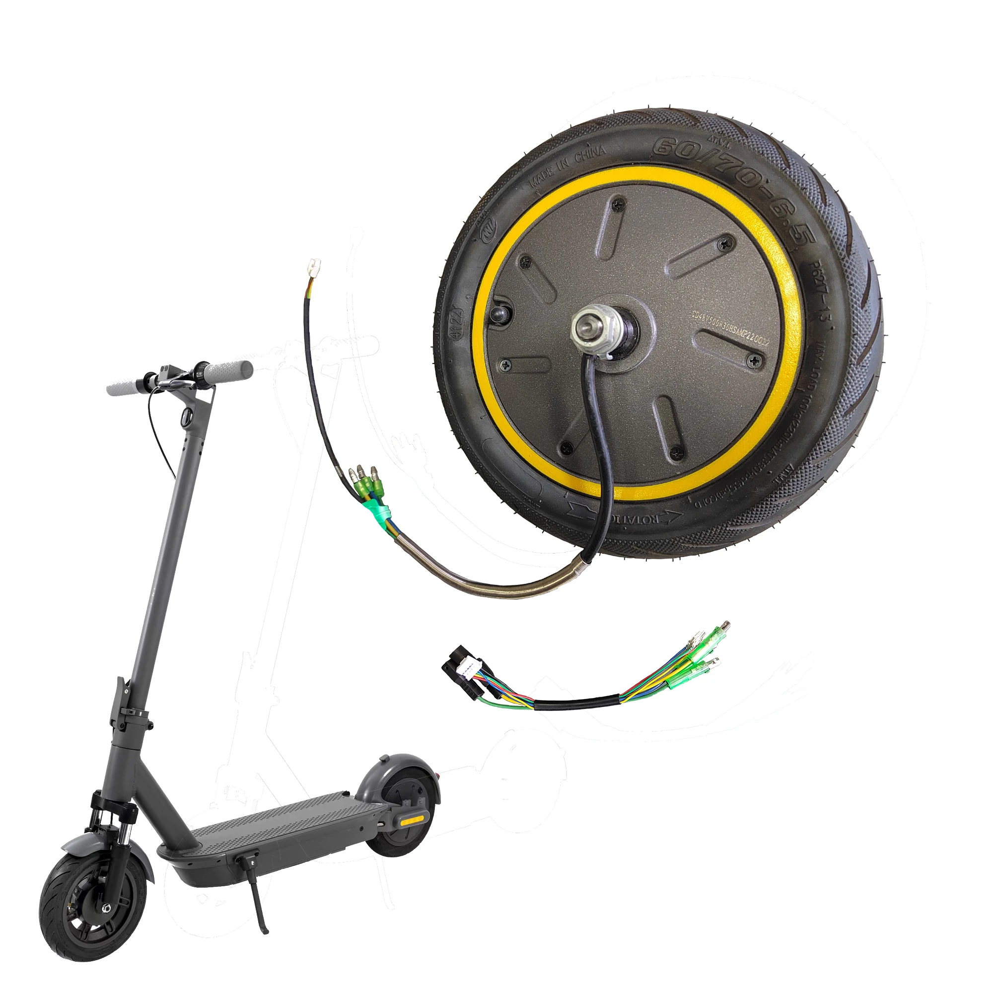 HiWheel 48V 500W Motor And Wheel Hub Engine  Assembly Kit Spare Parts For Ninebot MAX G30 G30D  Electric Scooter Accessories