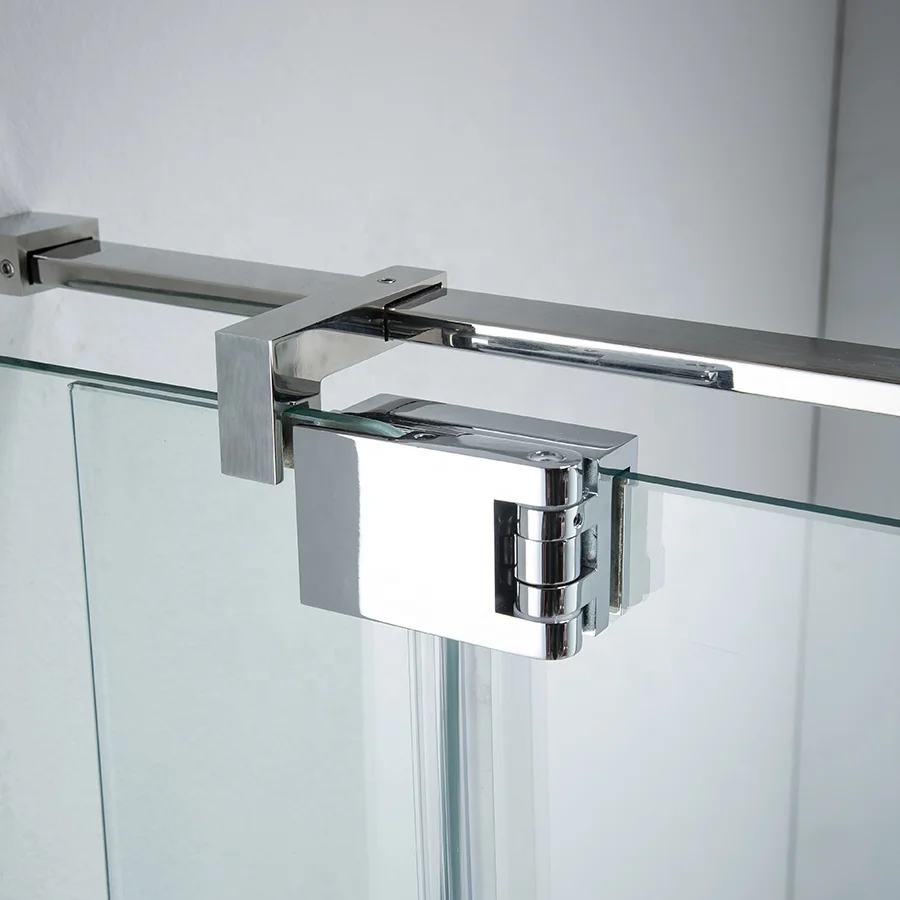 Square Corner Shower Door Pivot Glass Clamp Hinge Bathroom Designs Walking Cubicles Shower Enclosure