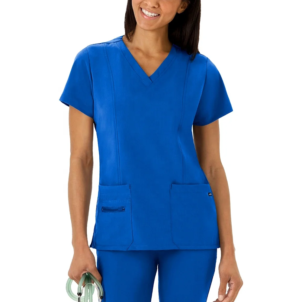 High Quality Fashion Scrubs Wholesale Woman Scrub Nurse Uniforms Set 2 Pieces