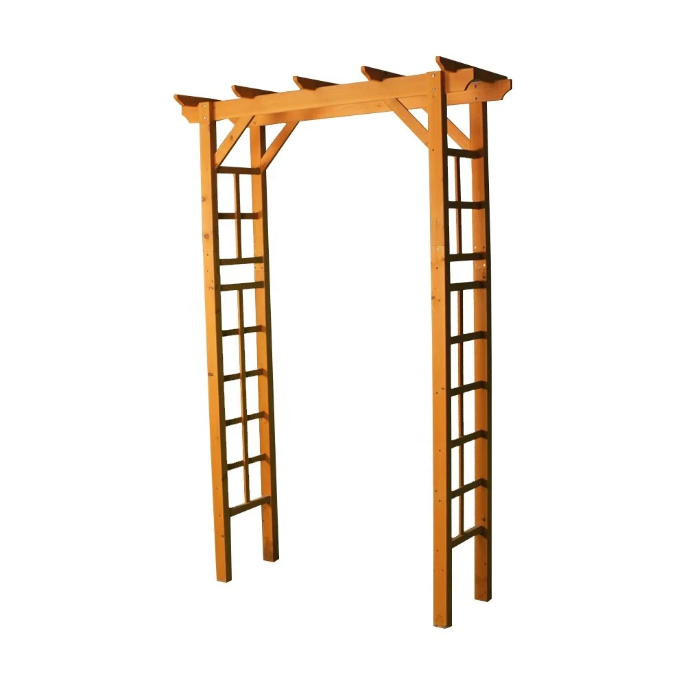Factory price garden arches wooden garden buildings arch outdoor garden trellis arch
