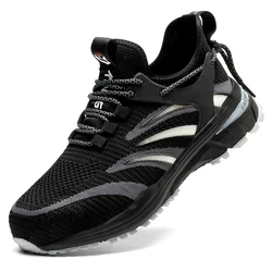 Fast delivery ashion summer breathable men women high cut steel toe sports safety shoes sneakers work boots