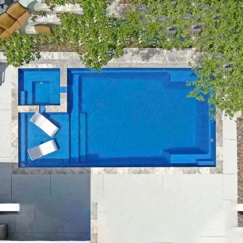 high quality family swimming pool outdoor fiberglass biz size large luxury inground swimming pool for adults