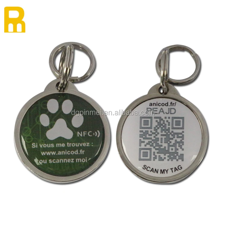 Custom logo printing programable NFC RFID protector card key card pet tag