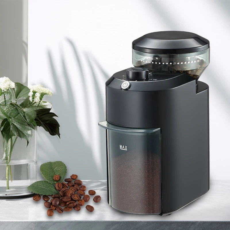 2024 new arrival Adjustable Burr Mill with 28 Precise Grind Setting Conical Burr Coffee Grinder French Press Espresso Grinder