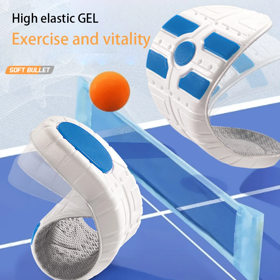 New Arrival! wholesale/custom Soft PU high elastic gel Sport insole for men and women sweat-absorbent BK fabric pads MOQ 1 PAIR