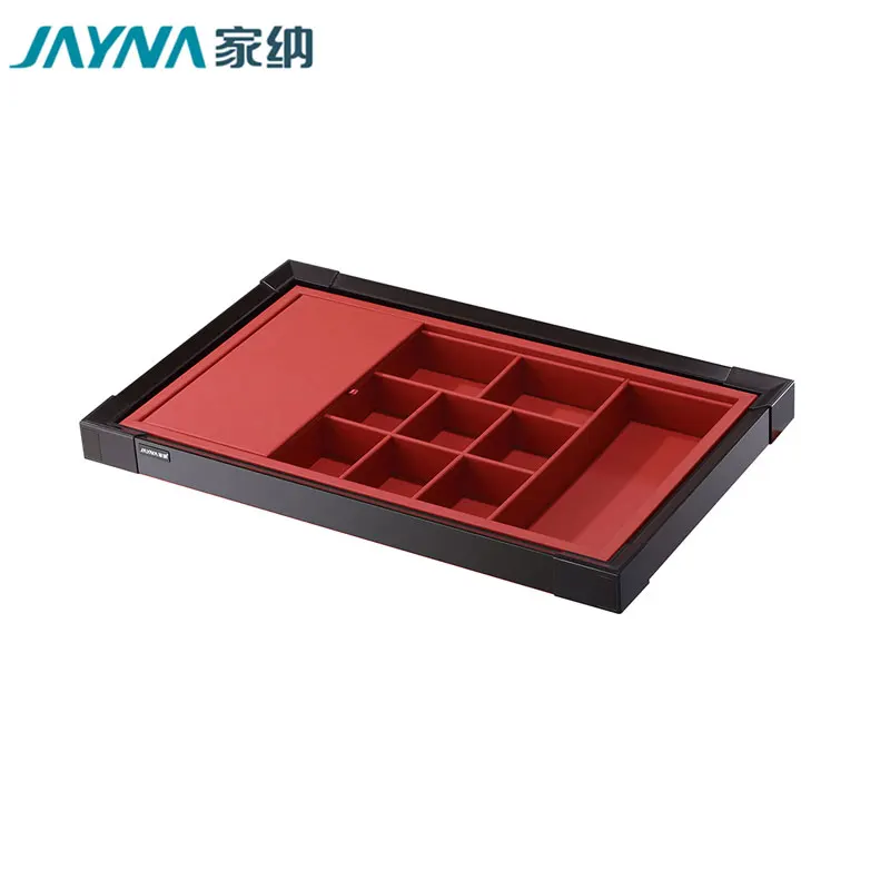 JAYNA Hot Sale PU Organizer Closet storage box Luxury Jewelry Tray