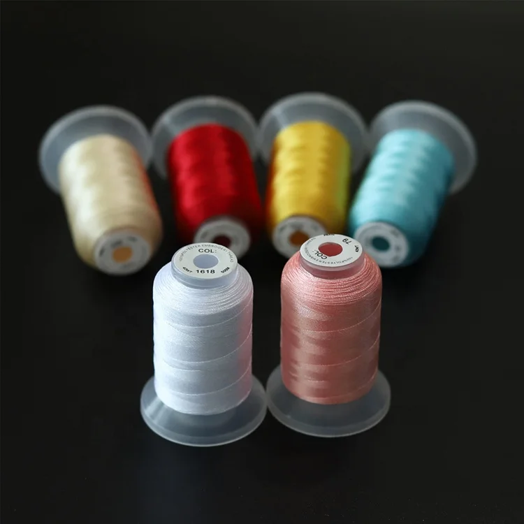 120D/2 High Tensile Strength 100% Polyester Embroidery Thread