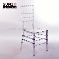 Оптовая продажа, стул Chiavari из прозрачного поликарбоната Silla Tiffany/ Resin