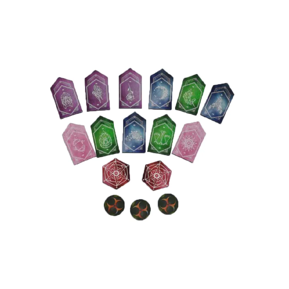 Customized Diecut paper board game token, board game pieces, cardboard token