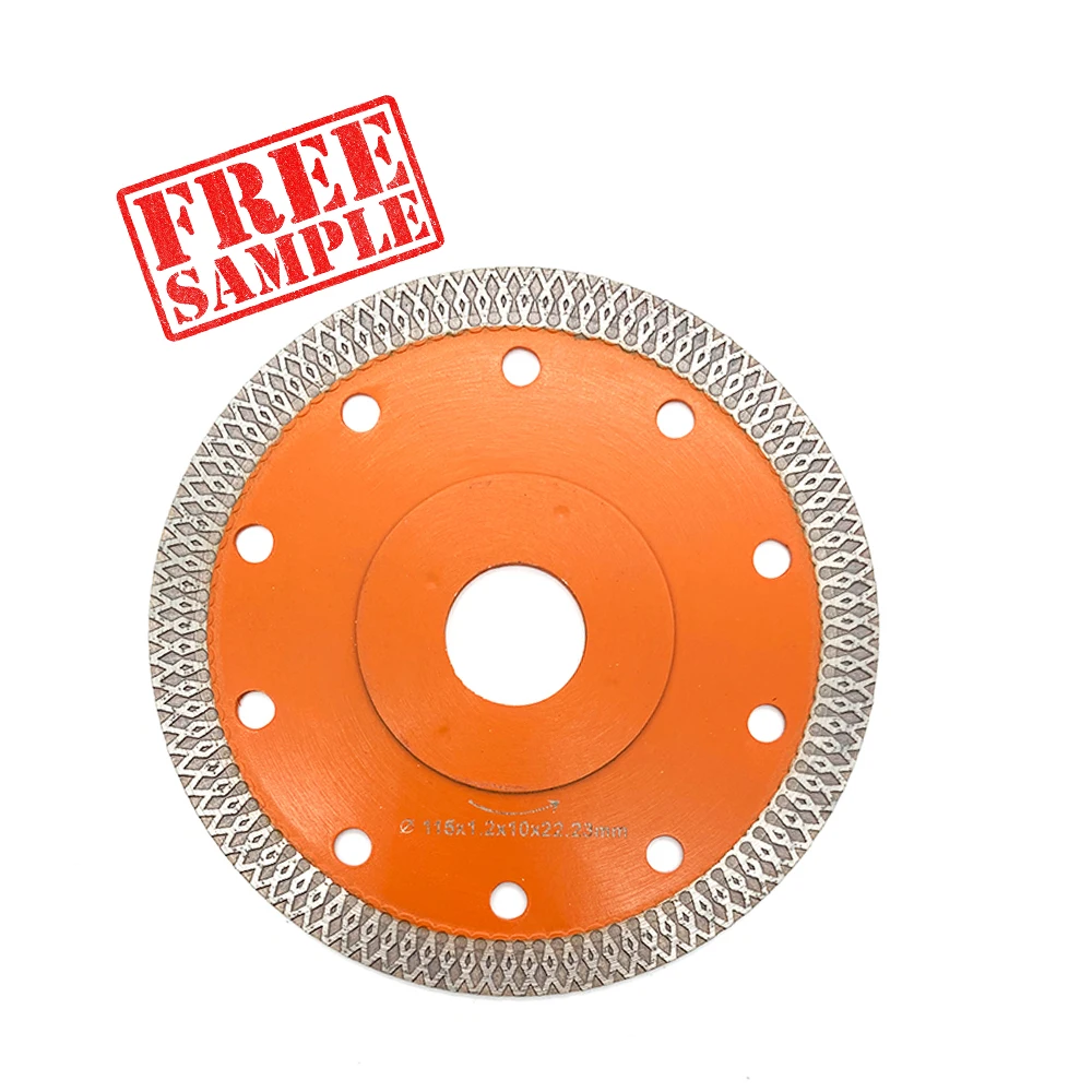 Super thin Turbo Dry Cutter porcelain ceramic granite quartz nanoglass tile Diamond Saw Blade Mesh X Fish