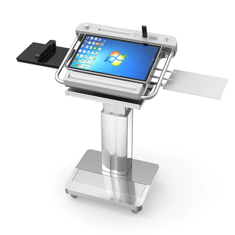 Modern Digital Black Metal Conference Room Equipment Smart Classroom Digital Podium