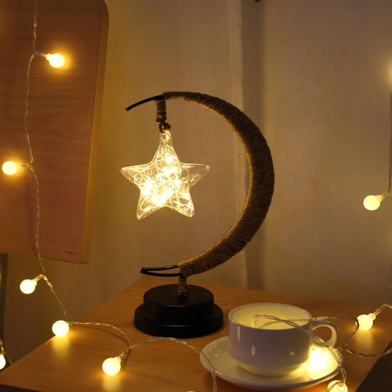 LED Moon Lamp Kids, Hanging Moon Lamp , Night Light for Home Decorations
