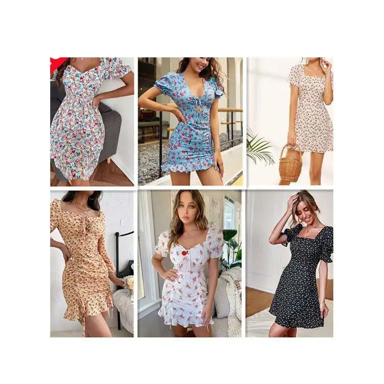 Wholesale Supplier Clothing Shipping Assorted Dress Bulk Bales Free Clothes Shop Casual Dresses