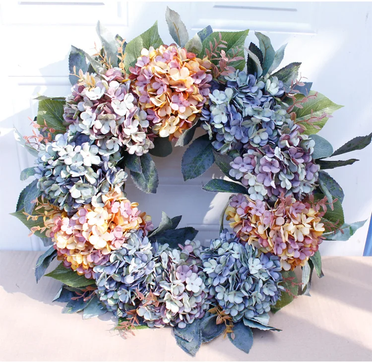 Artificial Rose Flower Wreath Decorative Flowers Wreaths Beautiful Artificial Flower Wreath For Decoration