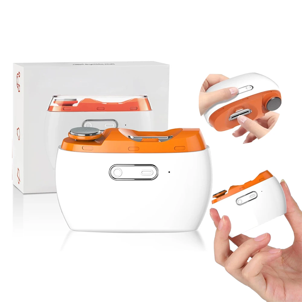 New Portable Safe Nail Toe Polishing Trimmer Easy Use Rechargeable Usb Automatic Scissors Electric Nail Clippers