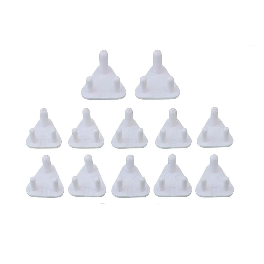 
White 3 Pin Electric Plug Covers Socket Cover South Africa Outlets Plug Protected Covers 