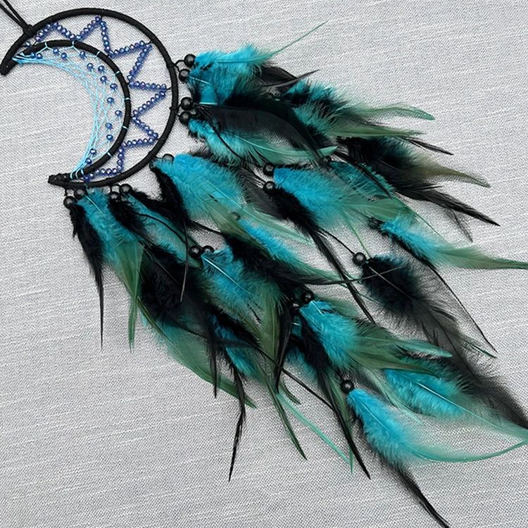 Custom High Quality Moon Artistic Dream Catcher For Room Decoration Wall Hanging Decor Art