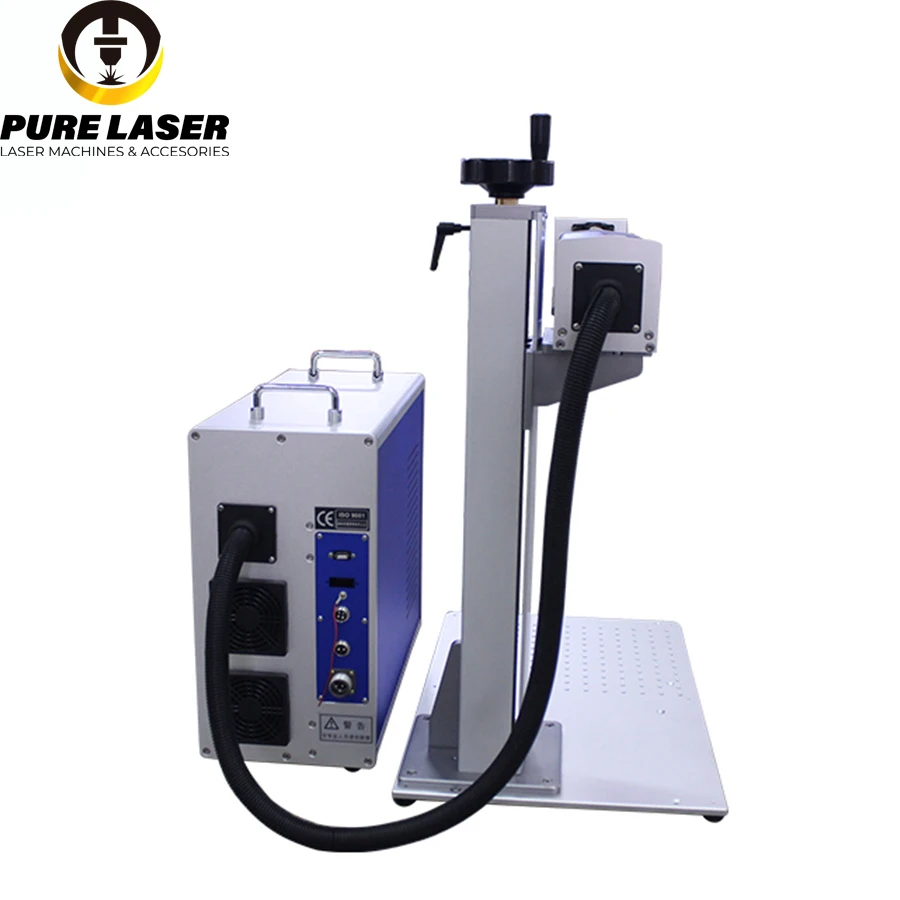 Air Cooling High precision portable Split type fiber laser machine  marking machine Raycus MAX JPT IPG