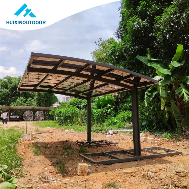 Waterproof car parking shelter cover aluminum frame garage shed outdoor polycarbonate roof car port metal shade canopy carport