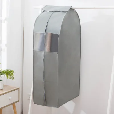 wholesale dance bags wedding dress clear nonwoven garment bags with pvc