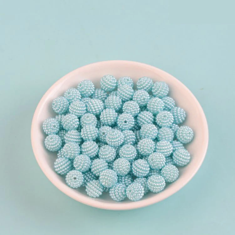 Candy Colors 20mm Round Beads ABS Pearls Fireball Plastic for Bracelet Making