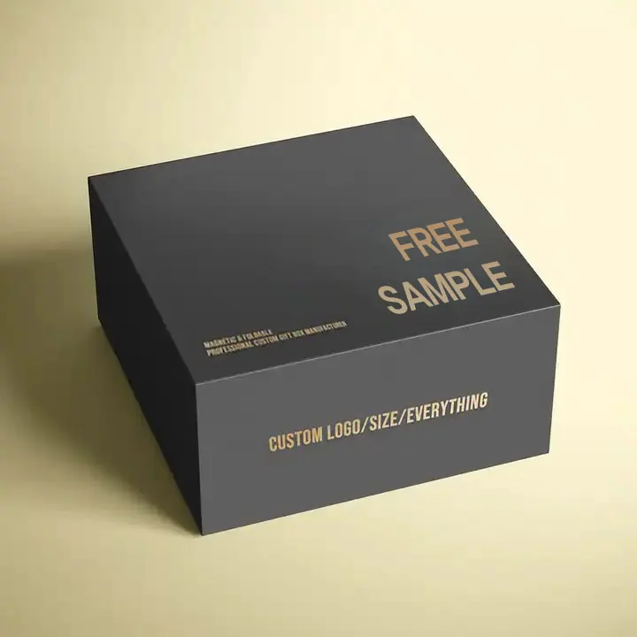 Custom Logo OEM Luxury Black Pink Clothing Packaging Ribbon Handle Folding Hard Rigid Watch Cardboard Paper Magnetic Gift Box