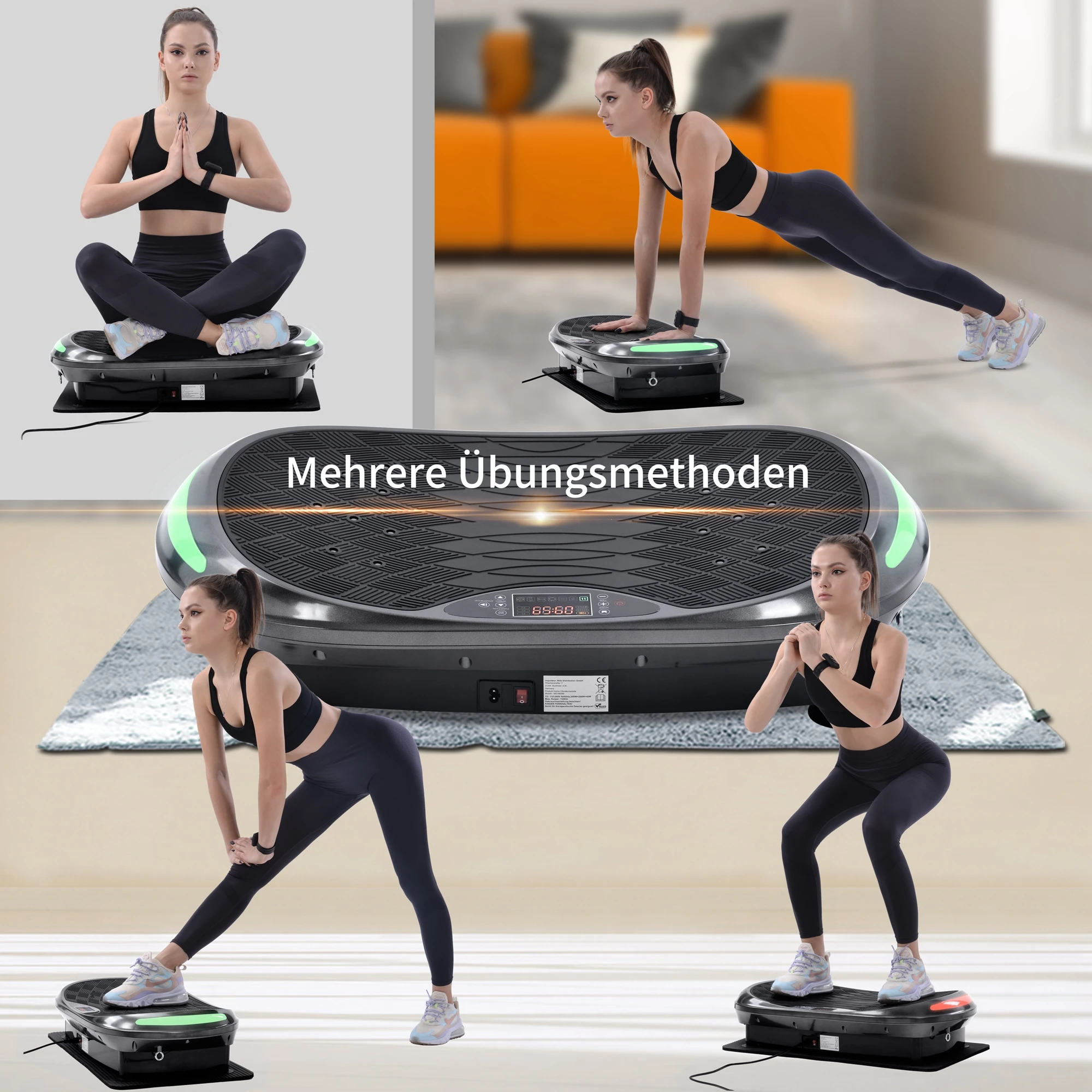 4D vibration plate exercise machine whole body fit vibration plate crazy fit massage