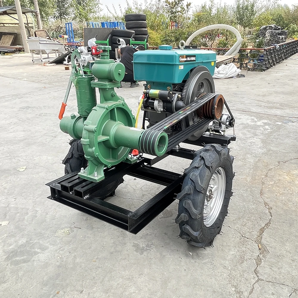 4-inch high-pressure spray pump, long water delivery distance, diesel engine driven high-head pump
