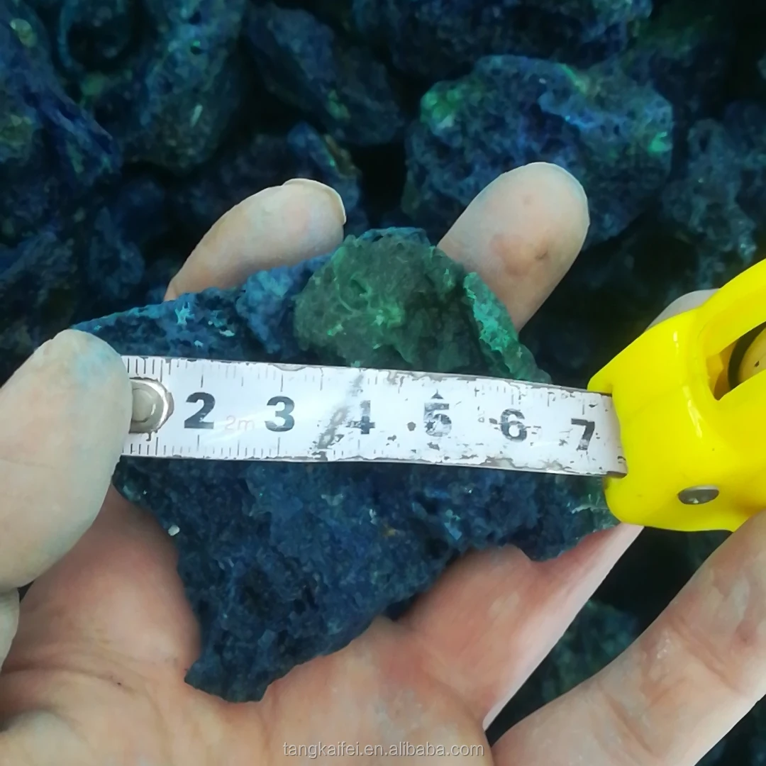 wholesale Natural Blue Azurite Mineral Specimens Ore Stone Malachite Crystal Rough Stone
