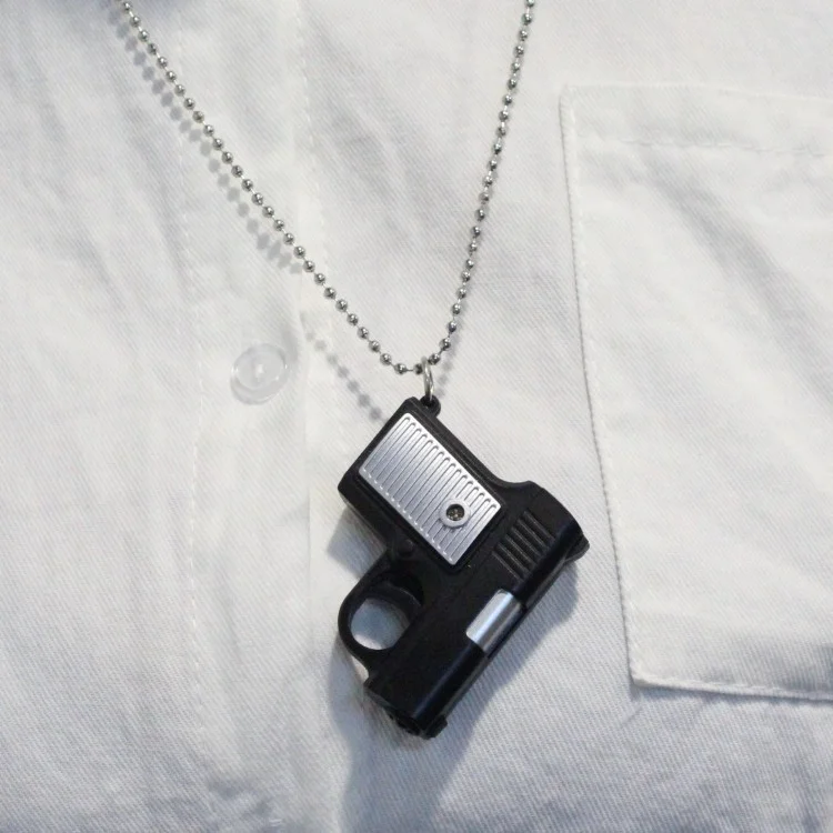 New Promotional Children Toy Plastic LED Hand Gun Keychain with Light and Sound Guns And Weapons Army Keyring light