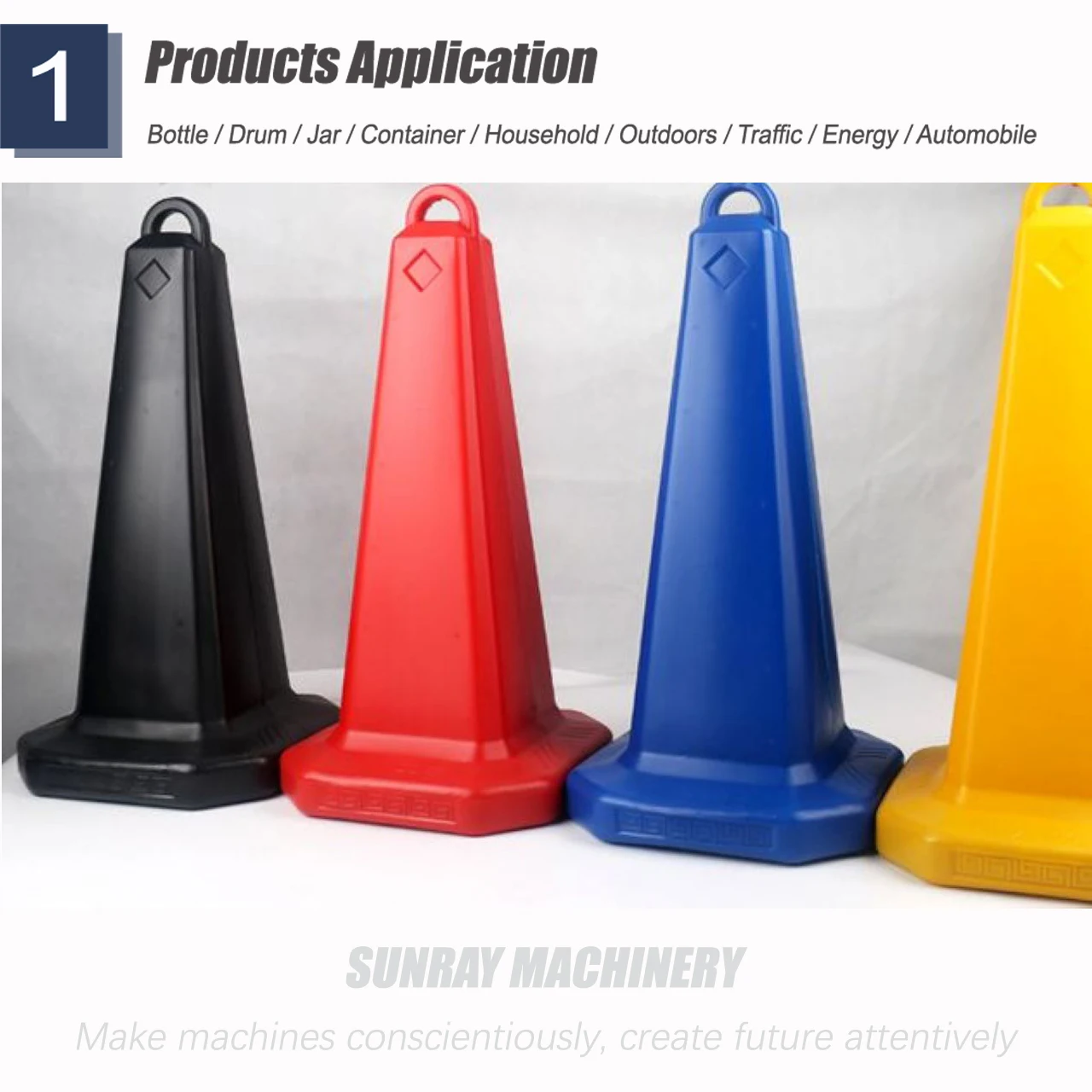 Traffic Cone Barrier Drum Blowing Molding Machine plastic traffic jam barrier block extrusion blow molding machine