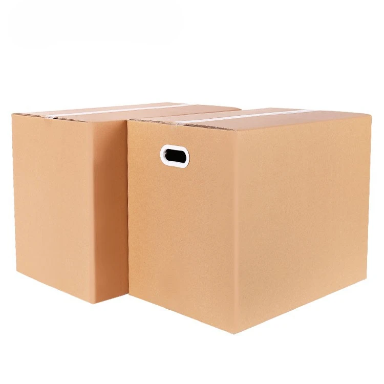 Large Shipping Customized Brown Corrugated Cardboard Packing Paper Carton Box Brown For Sale