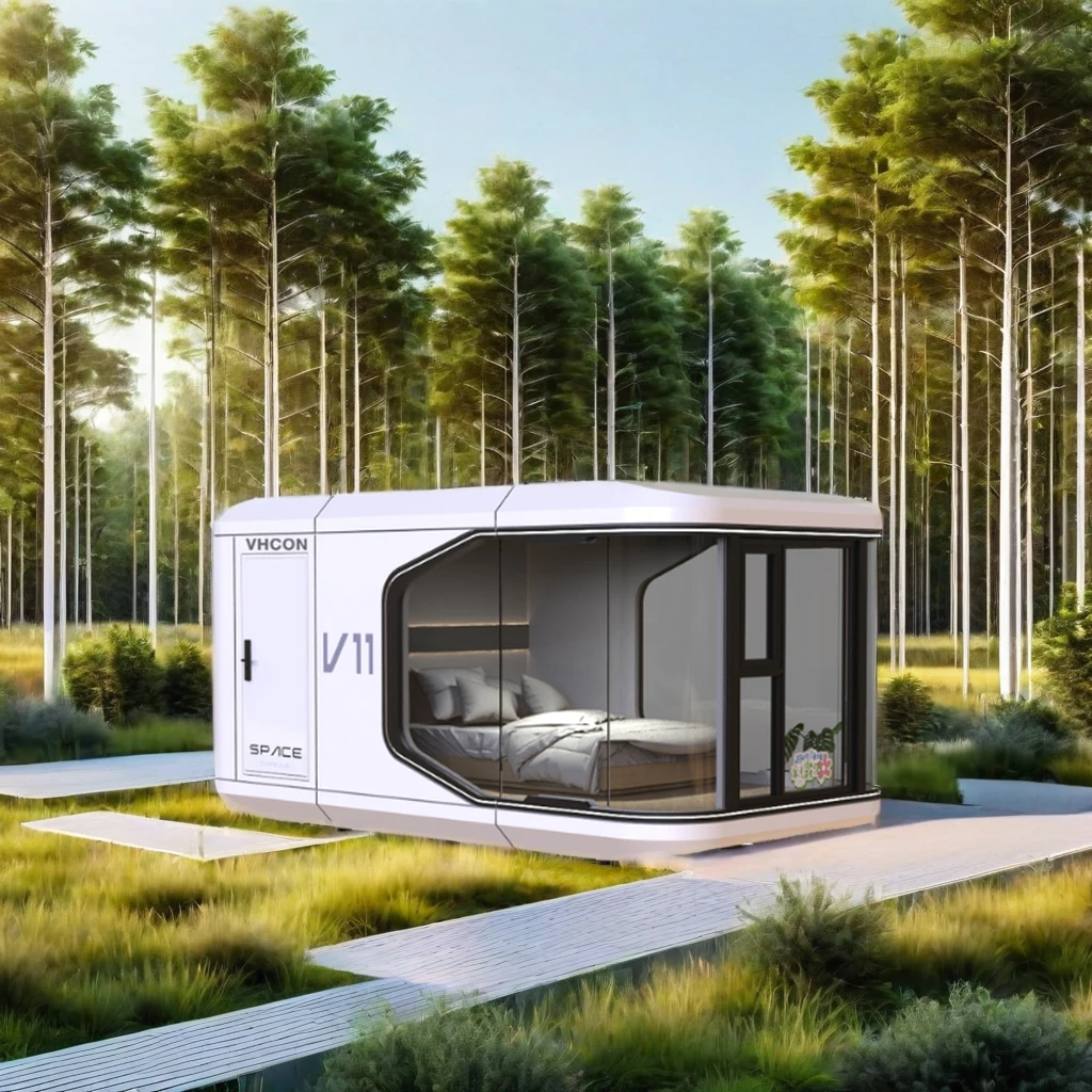 VHCON Luxury Portable Mobile Hotel Space Capsule Inspired Prefab House Ready to Ship Steel Structure Home Stay Resort Building