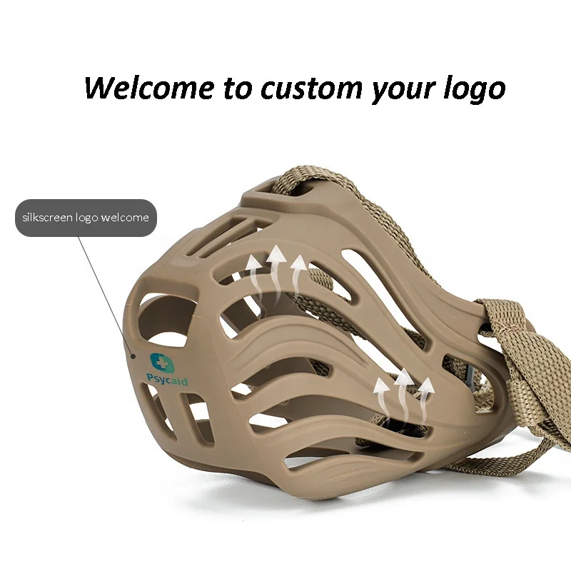silicone dog muzzle breathable adjustable dog muzzles Anti-Biting, Barking and Chewing